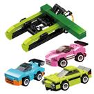 Brinquedo Infantil Bloco de Montar Super Máquina Lançador de Carros 70 Peças Xalingo - 15243