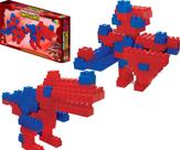 Brinquedo Infantil Bloco Monta Monta Dinossauro Kit 64 Peças