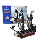 Brinquedo Infantil Blocos de Montar Piratas Navio 200 Peças Xalingo - 15509