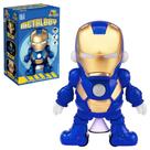 Brinquedo Infantil Boneco Robô Herói Dançante Metalboy Movimentos de Dança Luz e Som - Art Brink