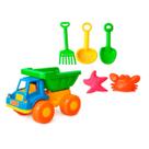 Brinquedo Infantil Caminhão Praia Acessórios Crianças Carro Passeio Educativo 5Uni Parquinho Escolar