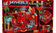 Brinquedo Infantil Conjunto de Blocos 528 Peças de Construção Castelo de Gelo Com Luz Led Brinquedo Infantil Conjunto de Blocos 528 Peças de Construção Castelo de Gelo Com Luz Led