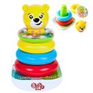 Brinquedo Infantil de Empilhar Argolas Coloridas Urso - Castela