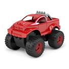 Brinquedo Infantil Educativo Carrinho Tiger Monster Truck Vermelho Para Crianças Estimula Criatividade E Imaginação Carro Rodas Grandes