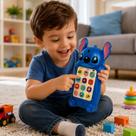 Brinquedo Infantil Educativo Interativo Musical Sons Luzes Para Menino Menina Celular Stitch