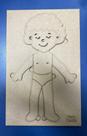 Brinquedo Infantil Educativo Mdf - Fácil encaixe Corpo Humano + Tinta Guache