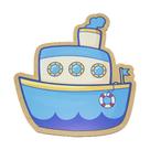 Brinquedo Infantil Educativo Quebra Cabeça Barco Madeira Mdf