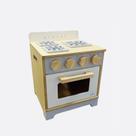 Brinquedo infantil fogãozinho cinza cozinha madeira newart