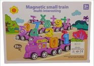 Brinquedo Infantil Jogo de Tabuleiro Para Aprender Números Formato Trem Magnético