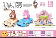 Brinquedo Infantil Kit Com 12 Peças de Carros Fricção e Bonecos