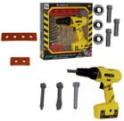 Brinquedo Infantil Kit de Ferramentas Parafusadeira Parafuso