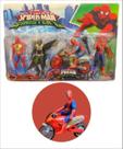 Brinquedo Infantil Kit Homem Aranha Moto E Abutre Vilão Bonecos, Brinquedo Infantil