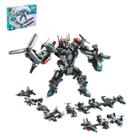 Brinquedo Infantil Lego Blocos de Montar Super Robô Grande Transformers Megatron Cubic 577 Pçs 25 em 1 Original