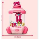 Brinquedo infantil máquina de pegar bichinhos tem som e luzes.