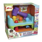 Brinquedo Infantil Martelinho Bate Rebate Minhoquinhas em Plástico Desenvolve o Raciocínio e Coordenação Elka 1172