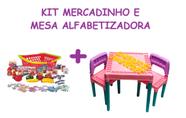 Brinquedo Infantil Minhas Comprinhas e Mesinha Tritec Rosa