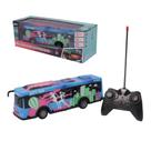 Brinquedo Infantil Ônibus de Controle Remoto AZUL com Luz e Som Zippy Toys - 11103