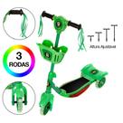 Brinquedo Infantil Patinete Ben 10 Scooter 3 Rodas Com Cesta