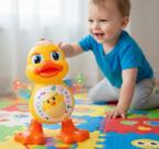 Brinquedo Infantil Pato Dançante Luzes Som E Movimento Brinquedo Infantil Pato Dançante Luzes Som E Movimento