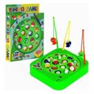 Brinquedo Infantil Pescaria Pega Peixe Com Vara e 15 Peixes