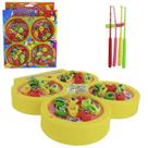 Brinquedo Infantil Pescaria Pega Peixe Com Vara e 24 Peixes