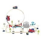 Brinquedo Infantil Pista Estação de Trem com Looping 65 Peças e Acessórios Zippy Toys - 9176
