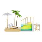 Brinquedo Infantil Playset Piscina e Praia Rainbow High Pacific Coast MGA - 4222578475