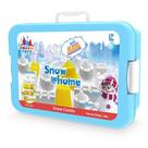 Brinquedo Infantil Presente Natal Kit Neve Artificial Snow Home Crie Castelos de Neve em Casa Seguro Reutilizável Moldes Inclusos Educativo