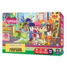 Brinquedo Infantil Quebra Cabeça 100 Peças Moranguinho e suas Amigas Mimo Toys 4012