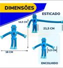 Brinquedo Infantil Robô Pop It Estica Puxa Led E Ventosa Cor vermelho