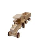 brinquedo infantil Trator Madeira Natural 2 peças 11x31