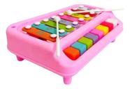 Brinquedo Infantil Xilofone 8 Notas Com 2 Baquetas Polibrinq