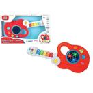 Brinquedo Instrumento Guitarra Piano e Tambor Musical Braskit - 6307