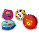 Brinquedo Instrumento Musical Pandeiro de Madeira Infantil