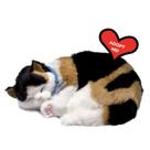 Brinquedo interativo de pelúcia para animais de estimação Perfect Petzzz Calico Cat