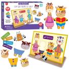 Brinquedo Interativo Escolhendo Roupas 65 Peças E 5 Temas Para Aprender Brincando