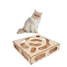 Brinquedo Interativo Gato Bolinha Guizo Terapia Mdf