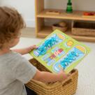 Brinquedo Interativo Infantil Praticar a Amarrar Cadarço MDF