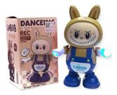 Brinquedo Interativo Labubu Dançarino Com Luzes E Músicas Garvador de Voz AZ