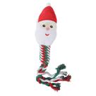 Brinquedo interativo para animais de estimação do Papai Noel, corda de Natal, para cães