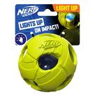 Brinquedo Interativo para Cachorro Nerf Dog Bash Ball com LED - 9cm - Verde
