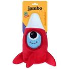 Brinquedo interativo para caes mordedor pelucia galaxia foguete vermelho