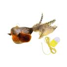 Brinquedo Interativo Para Gatos Com Som De Pássaro, Varinha De Pena Pendurável Resistente À