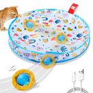 Brinquedo interativo para gatos Potaroma Fast Rolling Ball com tapete de brincar Brinquedo interativo para gatos Potaroma Fast Rolling Ball com tapete de brincar