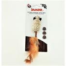Brinquedo Interativo para gatos Ratinho Sisal Matatabi Penas