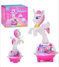 Brinquedo Interativo Unicórnio Disco Voador Com Luz E Música - Toy King