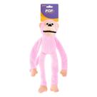 Brinquedo Jambo Mordedor Pelúcia Macaco Pop Rosa