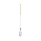Brinquedo Jambo Varinha Fox Fur com Cabo de Madeira Branco para Gatos - Jambo Pet