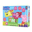 Brinquedo Jogo Educativo Letras A a Z Peppa Pig Educativo Alfabetização +3 anos Mimo Toys - 2102
