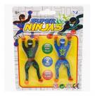 Brinquedo Kit 2 Bonecos Super Ninjas Diversão Infantil Ninja Geleca Maleável Gruda Paredes Vidros e Desce Lembrancinha para Festa Cores Sortidas Brinquedo Kit 2 Bonecos Super Ninjas Diversão Infantil Ninja Geleca Maleável Gruda Paredes Vidros e Desce Lembrancinha para Festa Cores Sortidas
